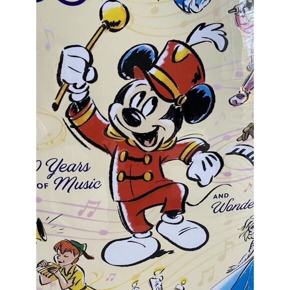 Bioworld Disney 100 Years Of Music And Wonder 28” Upright Spinner Suitcase NEW - Picture 5 of 16